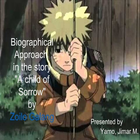 A child of sorrow by zoilo galang