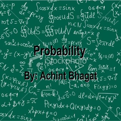 Achint probability powerpoint