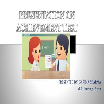 Achivement test Power point presentation
