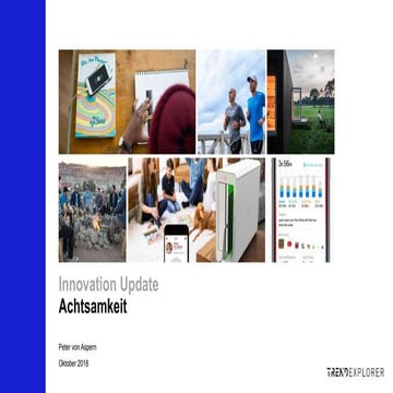 Trendone Innovation Update Oktober 2018: Achtsamkeit 
