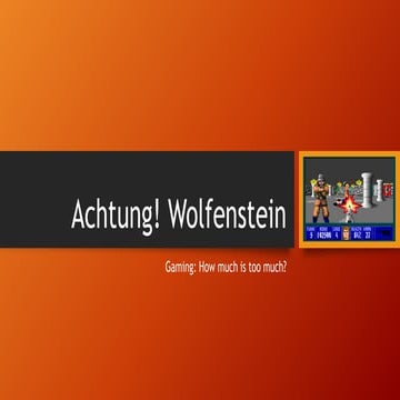 Gaming: How much is too much?