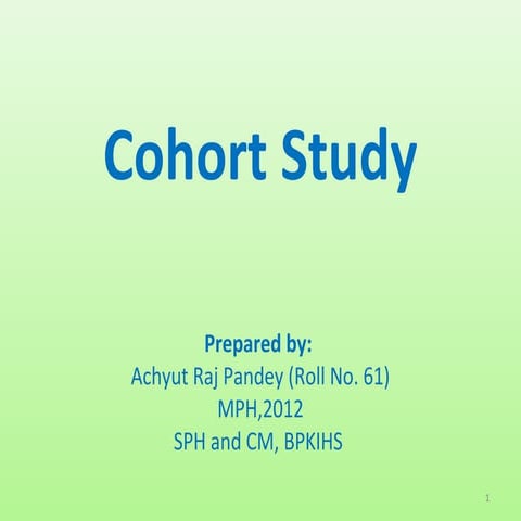 Cohort Study