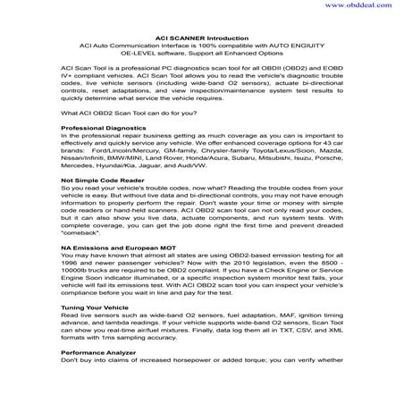 Aci Scanner Introduction