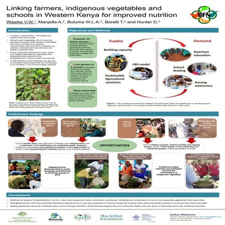 Linking farmers, indigenous vegetables and schools in Western Kenya for impro...