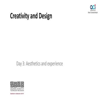 ACI Creativity and Design 2014 Day 3