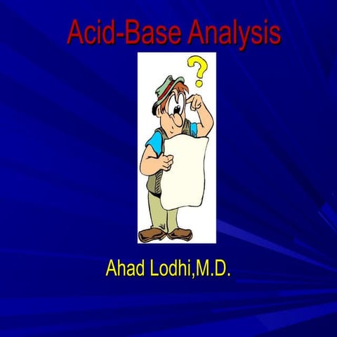 Acid base lecture 2012