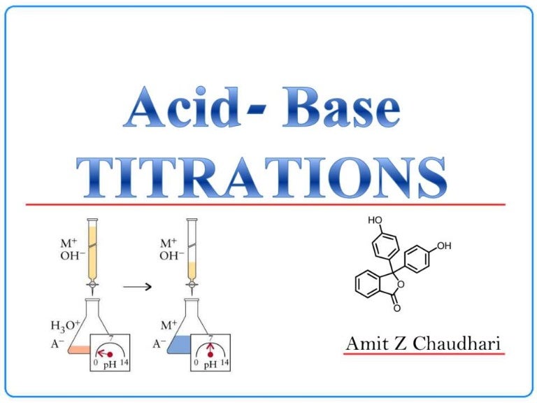 AcidBase Titration _ Pharmaceutical Analysis _ B. Pharmacy _ Amit…