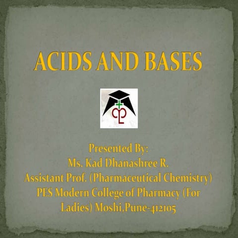 Acid and base theories