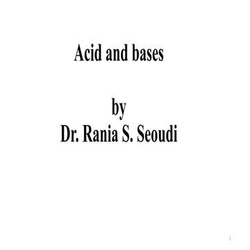 Acid and bases 
