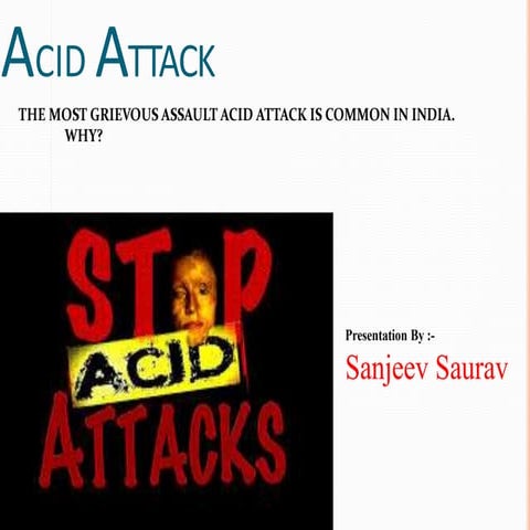 Acid attack in India