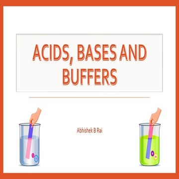 Acid base and buffers