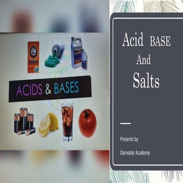 Acid base and salt .....