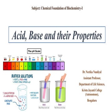 Acid, Base and their Properties presentation