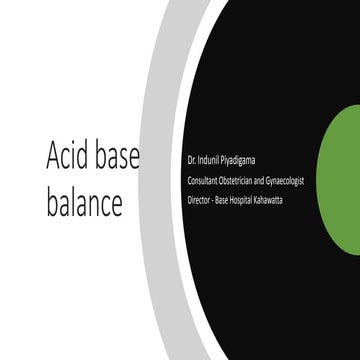 Acid base balance in human body and buffer system | PPTX