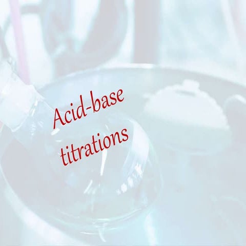 Acid-Base Titrations