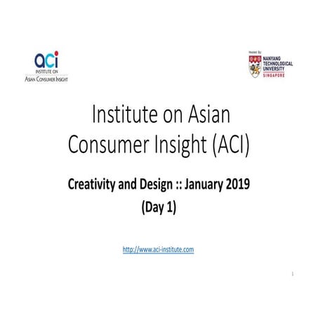 ACI design and creativity slides 2019 day1
