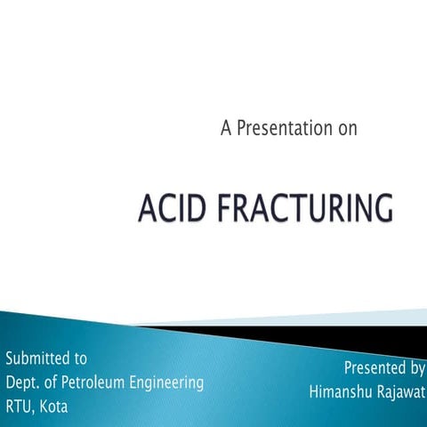 Acid Fracturing Stimulation