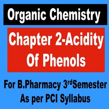 Acidity of phenol|Organic Chemistry-Acidity Of Phenols(Explained in Detail)