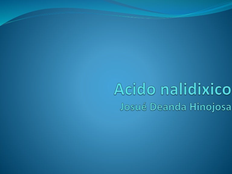 Acido nalidixico