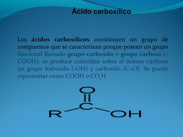 Acidos carboxilicos
