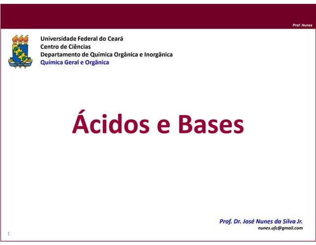 Ácidos e Bases