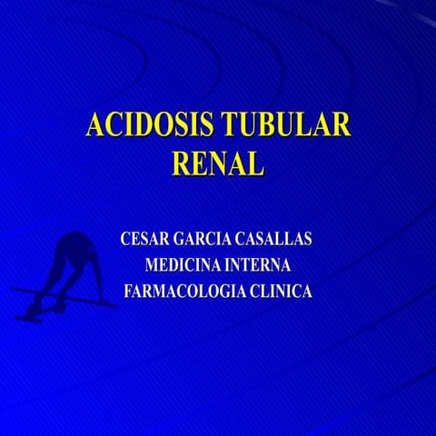 Acidosis tubular renal