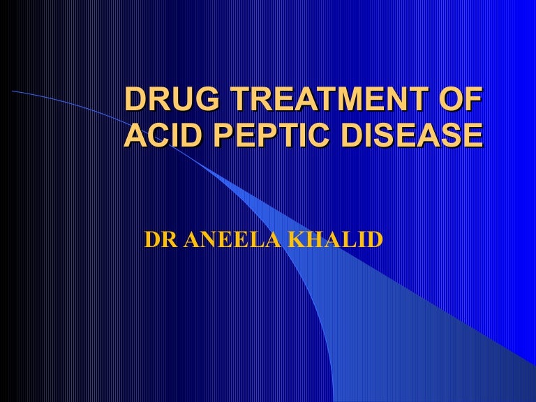Acid peptic disease 1