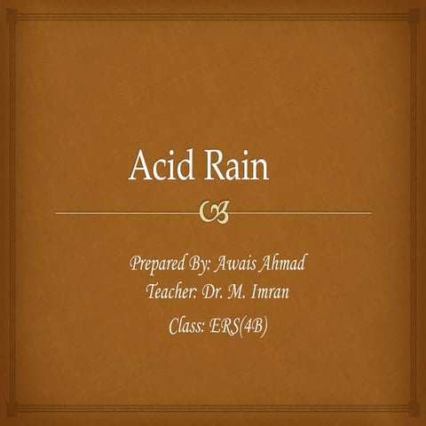 Acid rain