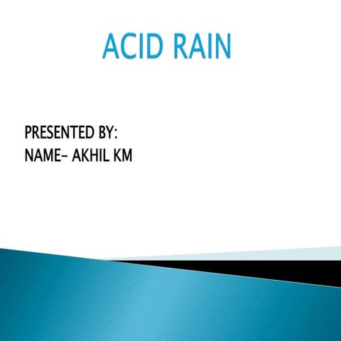 Acid rain