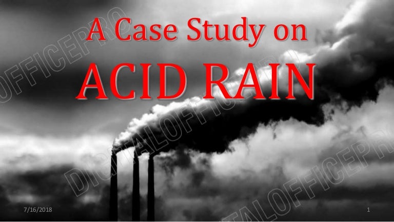 case study on acid rain