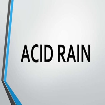 Acid rain