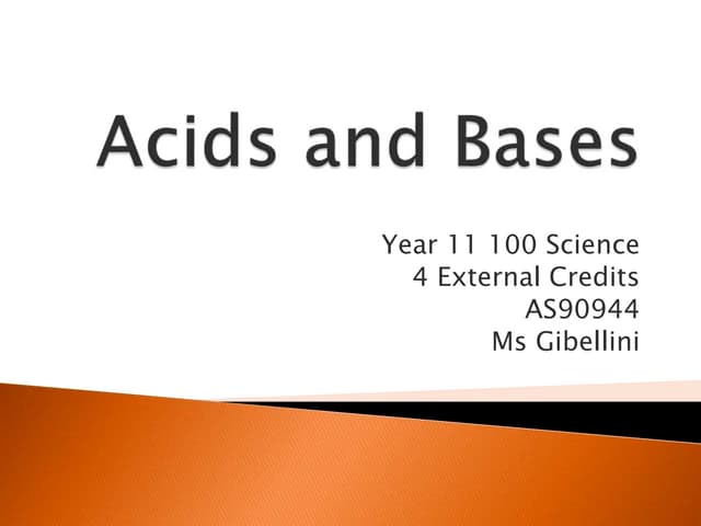 Acids and Bases 2014 GBL 