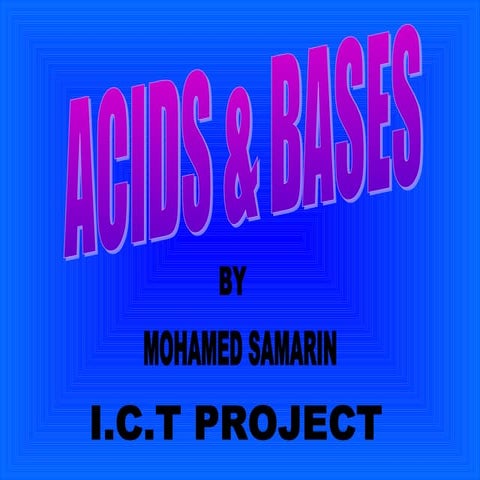 Acids and bases and salts