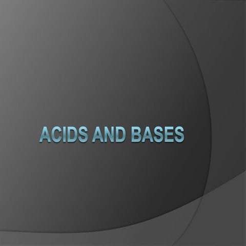 Acids and bases power point