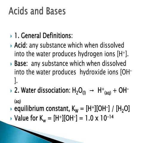 Acids and bases p pt