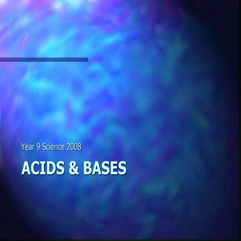 An Introduction Acids, Bases and pH