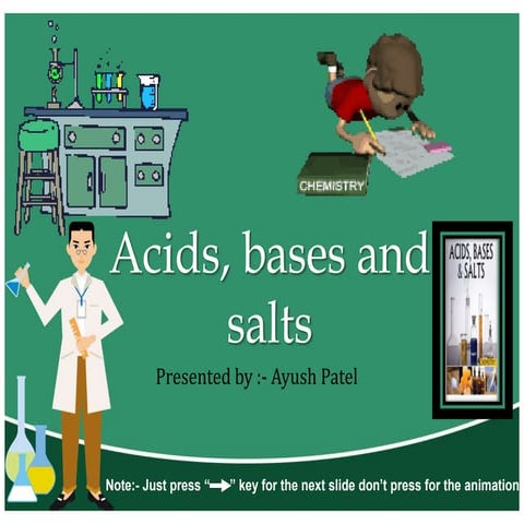 Acids, bases and salts