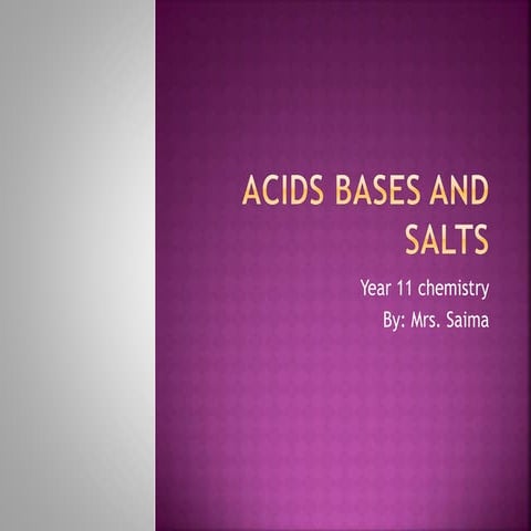 Acids bases and indictors . BASIC IDEAS