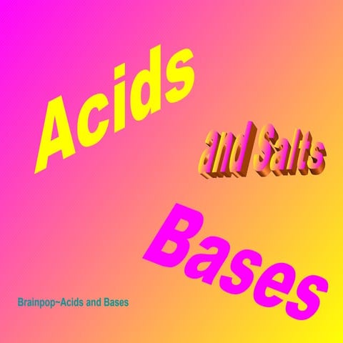 Acids Bases and Salts