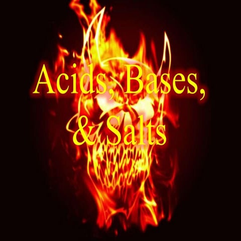Acids, bases, and salts