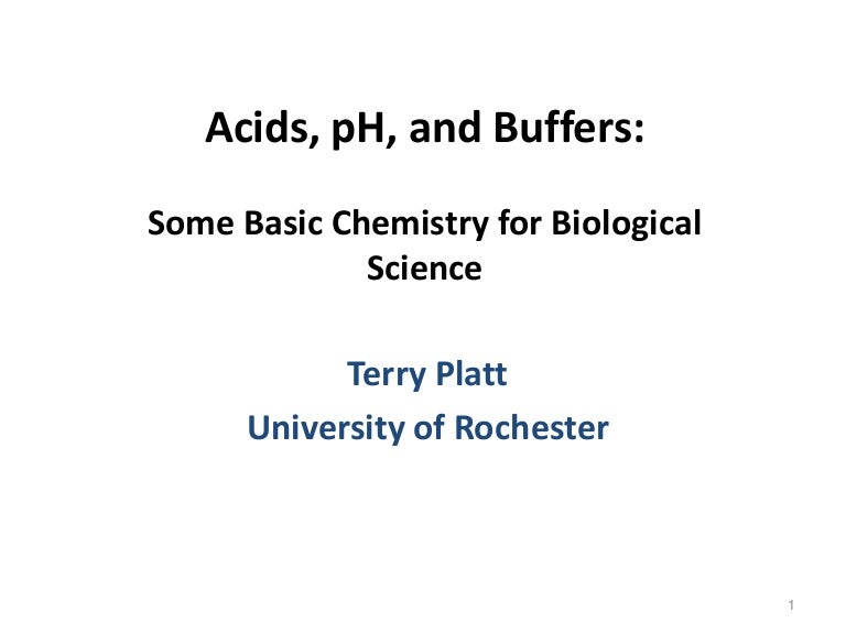 Acids buffers