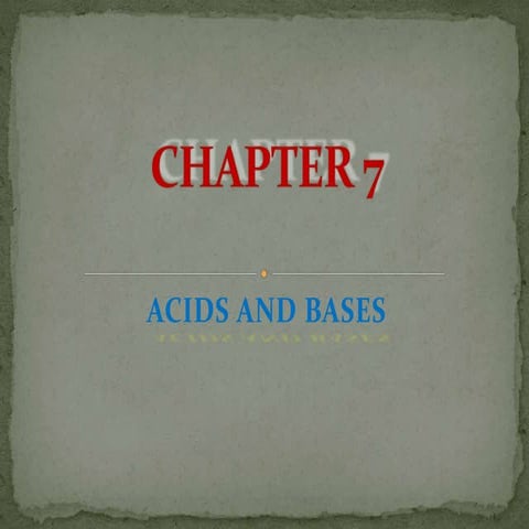 chemistry form 4 - Acids n bases