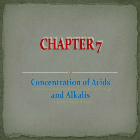 chemistry form 4 - Acids n bases (concentration)