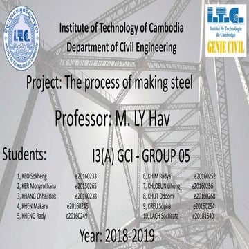 Steel making process assignment