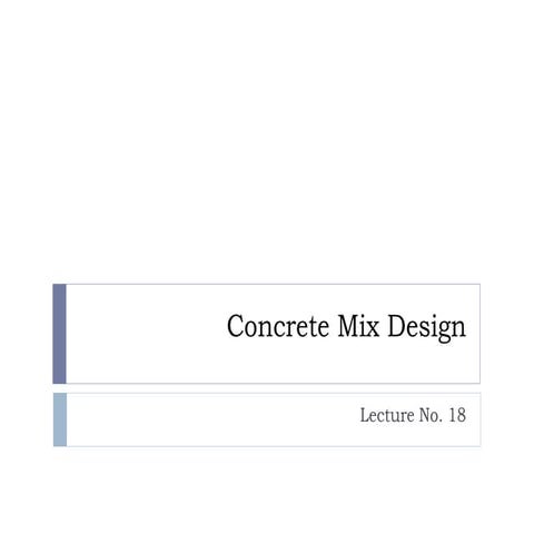 Aci mix design very good