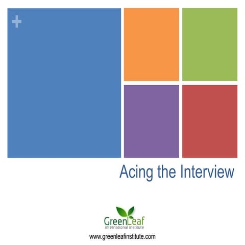 Acing the Interview