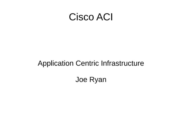 Aci presentation