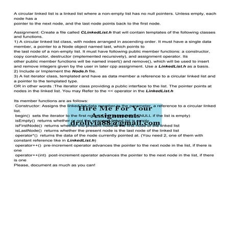 A circular linked list is a linked list where a nonempty li.pdf