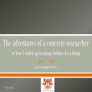 The adventures of a concrete resear...