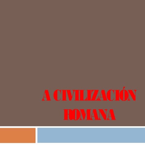 A civilización romana